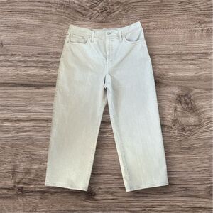 NWT Madewell The‎ Perfect Vintage Wide Leg Crop Jean Stretch Denim Size 32 NEW